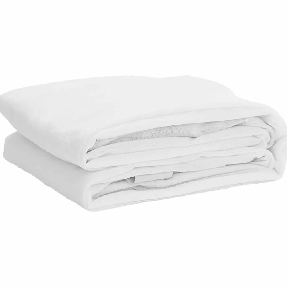 vidaXL Protector de colchón impermeable blanco 90x190 cm Online