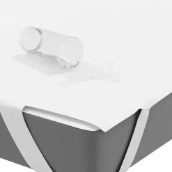 vidaXL Protector de colchón impermeable blanco 90x190 cm Online