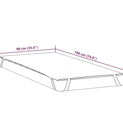 vidaXL Protector de colchón impermeable blanco 90x190 cm Online
