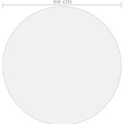 vidaXL Accesorios Para Mesas-Protector de mesa PVC Ø 60 cm 1,6 mm