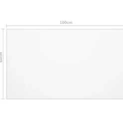 vidaXL Accesorios Para Mesas-Protector de mesa PVC 100x60 cm 1,6 mm