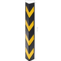 vidaXL Protectores de esquina reflectantes 5 unidades goma 80 cm Discount