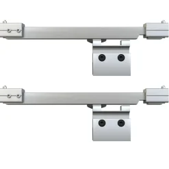 vidaXL Puerta corredera con tope suave vidrio ESG y aluminio 76x205 cm Best