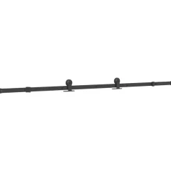 vidaXL Materiales De Construcción-Puerta corredera con set herrajes vidrio ESG aluminio 76x205 cm