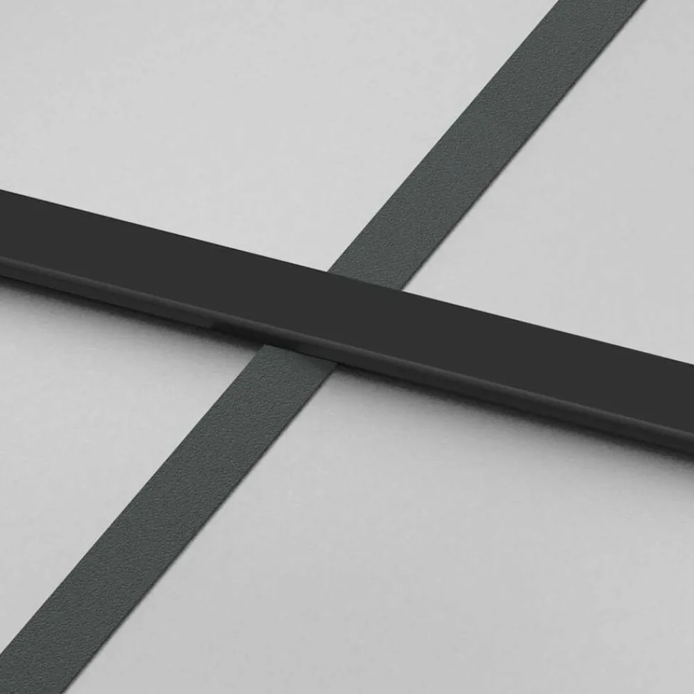 vidaXL Puerta corredera con herrajes negro 76x205 cm vidrio templado Negro y mate Sale