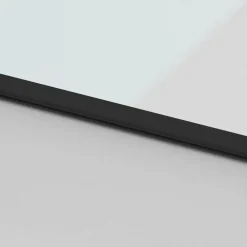 vidaXL Materiales De Construcción-Puerta corredera con herrajes negro 76x205 cm vidrio templado
