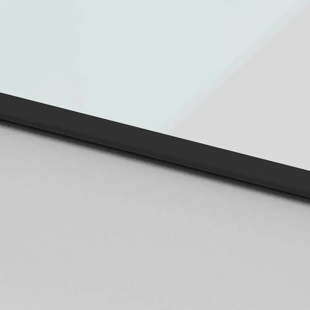 vidaXL Materiales De Construcción-Puerta corredera con herrajes negro 76x205 cm vidrio templado