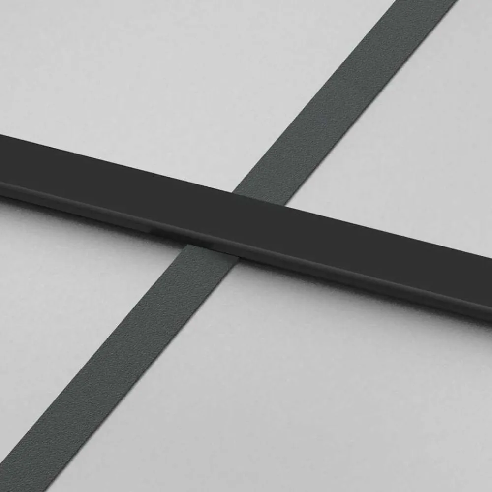 vidaXL Puerta corredera con juego herrajes negro 76x205 cm ESG vidrio Online