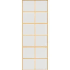 vidaXL Puerta corredera dorada vidrio ESG esmerilado aluminio 76x205cm Dorado y mate Online