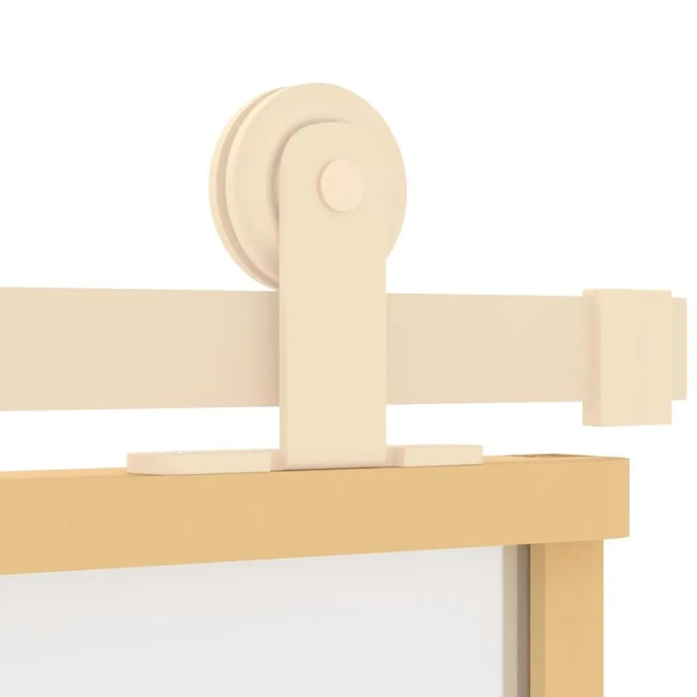 vidaXL Puerta corredera dorada vidrio ESG esmerilado aluminio 76x205cm Dorado y mate Best