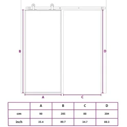 vidaXL Puerta corredera dorada de vidrio ESG transparente y aluminio Dorado Hot