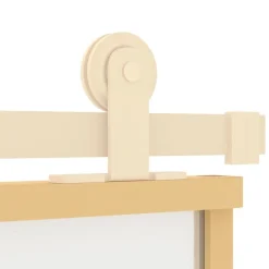 vidaXL Puerta corredera dorada vidrio ESG esmerilado aluminio 76x205cm Dorado Clearance