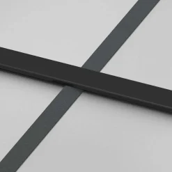 vidaXL Materiales De Construcción-Puerta corredera set herrajes vidrio templado aluminio 76x205cm
