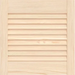 vidaXL Accesorios De Bricolaje-Puerta de armario de lamas madera de pino maciza 39,5x39,4 cm