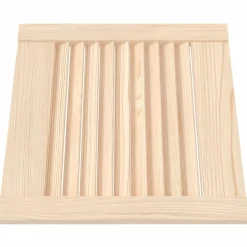 vidaXL Accesorios De Bricolaje-Puerta de armario de lamas madera de pino maciza 39,5x39,4 cm