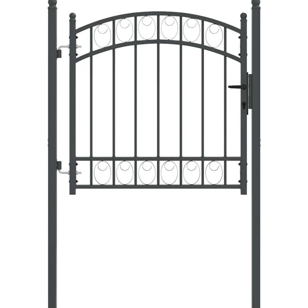 vidaXL Vallas De Jardín-Puerta de cerca con cerradura Emmen 100 x 100 cm