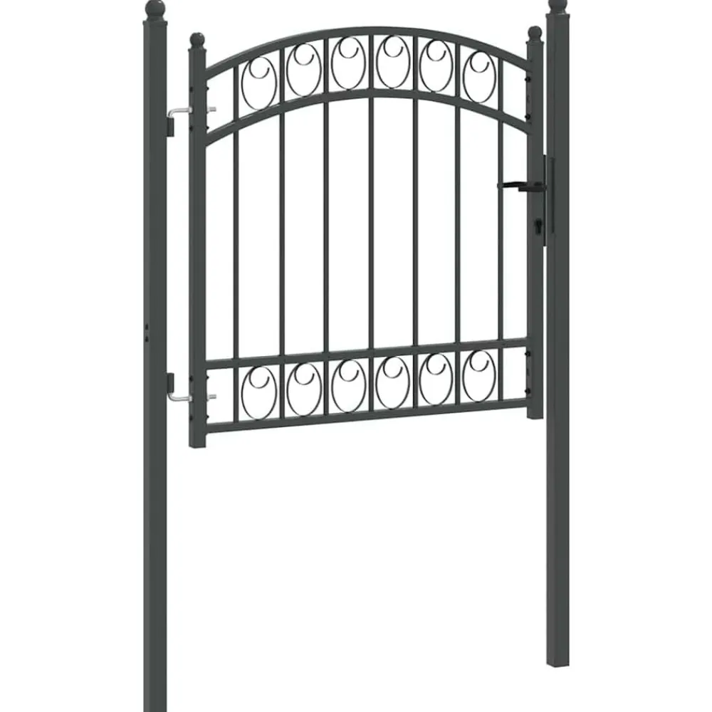 vidaXL Vallas De Jardín-Puerta de cerca con cerradura Emmen 100 x 100 cm