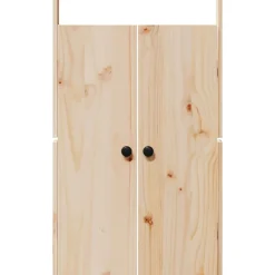 vidaXL Puerta de cocina MEPPEL Roble Marrón 50 x 9 x 82 cm Madera de pino sin tratar Sale