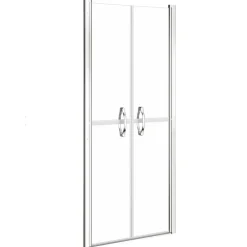 vidaXL Fontanería-Puerta de ducha claras ESG 71x190 cm