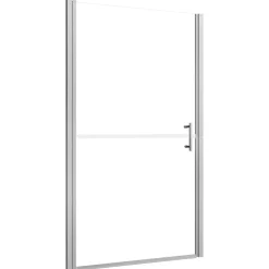 vidaXL Fontanería-Puerta de ducha de vidrio templado 81x195 cm