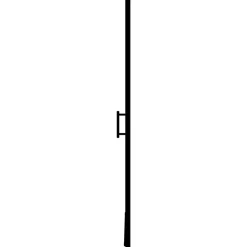 vidaXL Fontanería-Puerta de ducha de vidrio templado esmerilado negra 81x195 cm