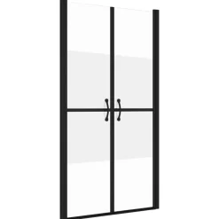 vidaXL Fontanería-Puerta de ducha ESG medio esmerilado (68-71)x190 cm
