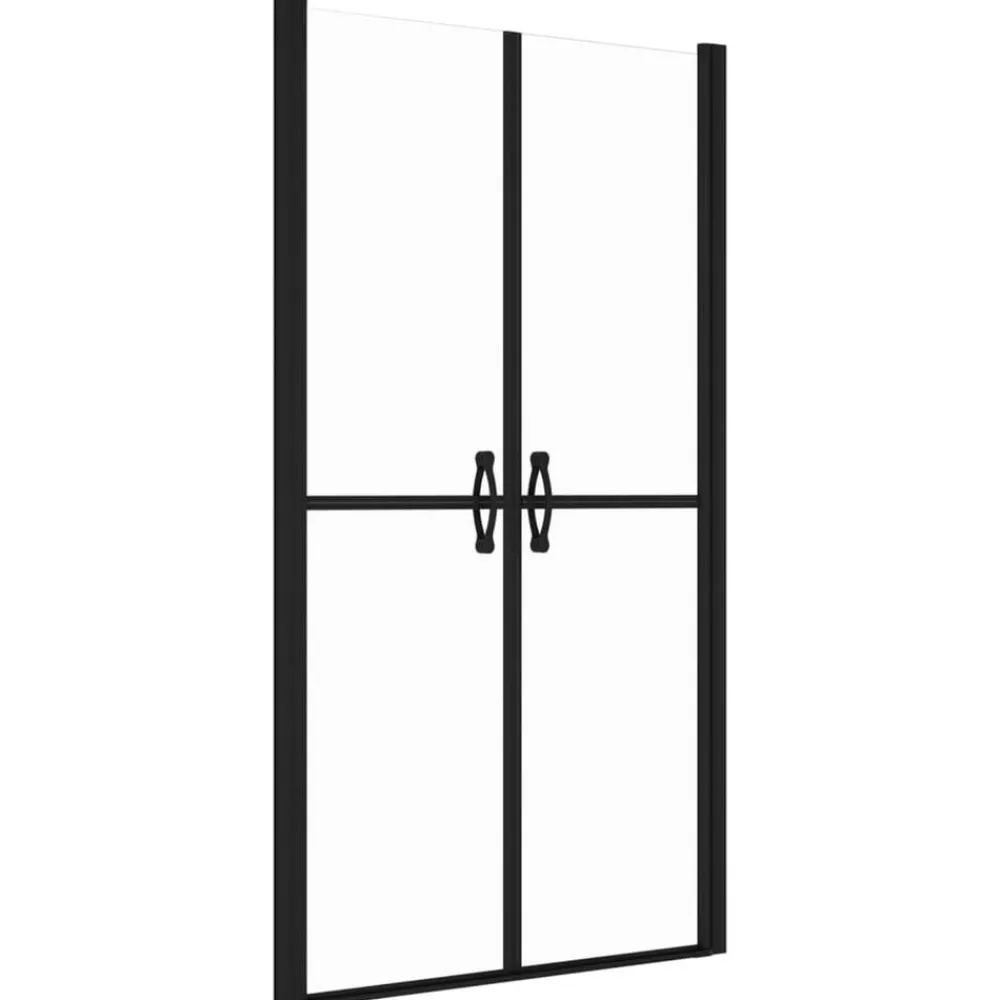 vidaXL Puerta de ducha transparente (68-71)x190 cm Negro Discount