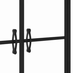 vidaXL Puerta de ducha transparente (68-71)x190 cm Negro Discount