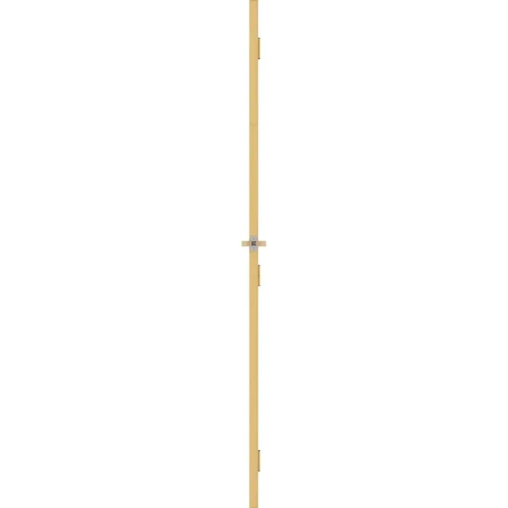vidaXL Puerta de interior dorada vidrio templado y aluminio 76x201,5cm Dorado y mate Best