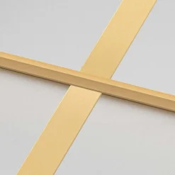 vidaXL Materiales De Construcción-Puerta de interior dorada vidrio templado y aluminio 76x201,5cm