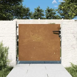 vidaXL Puerta de jardín acero corten 85x75 cm Clearance