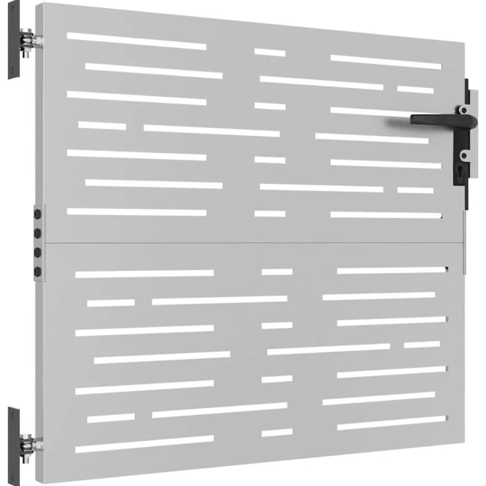 vidaXL Puerta de jardín acero corten diseño cuadrado 85x75 cm Sale