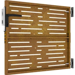 vidaXL Puerta de jardín acero corten diseño cuadrado 85x75 cm Sale