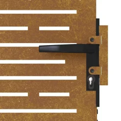 vidaXL Puerta de jardín acero corten diseño cuadrado 85x75 cm Sale