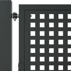 vidaXL Vallas De Jardín-Puerta de jardín Antracita 100x75 cm Acero