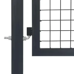 vidaXL Puerta de jardín con postes de acero 350x100 cm Antracita New