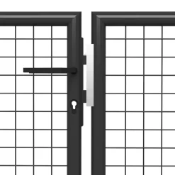 vidaXL Puerta de jardín de acero 350 x 75 cm Antracita Hot