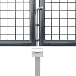 vidaXL Vallas De Jardín-Puerta de jardín de malla color 300 x 125 cm acero galvanizado