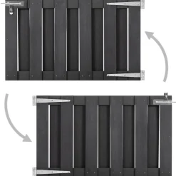 vidaXL Puerta de jardín de WPC gris 100x60 cm Clearance