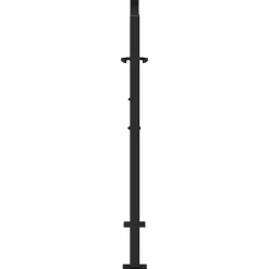 vidaXL Vallas De Jardín-Puerta de jardín de acero negra diseño luminoso 100x100 cm