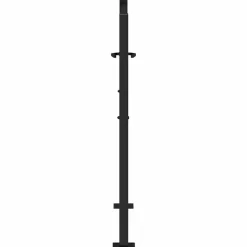 vidaXL Vallas De Jardín-Puerta de jardín diseño ondulado de acero negro 100x100 cm