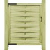 vidaXL Puerta de jardín madera de pino impregnada verde 100x125 cm Best
