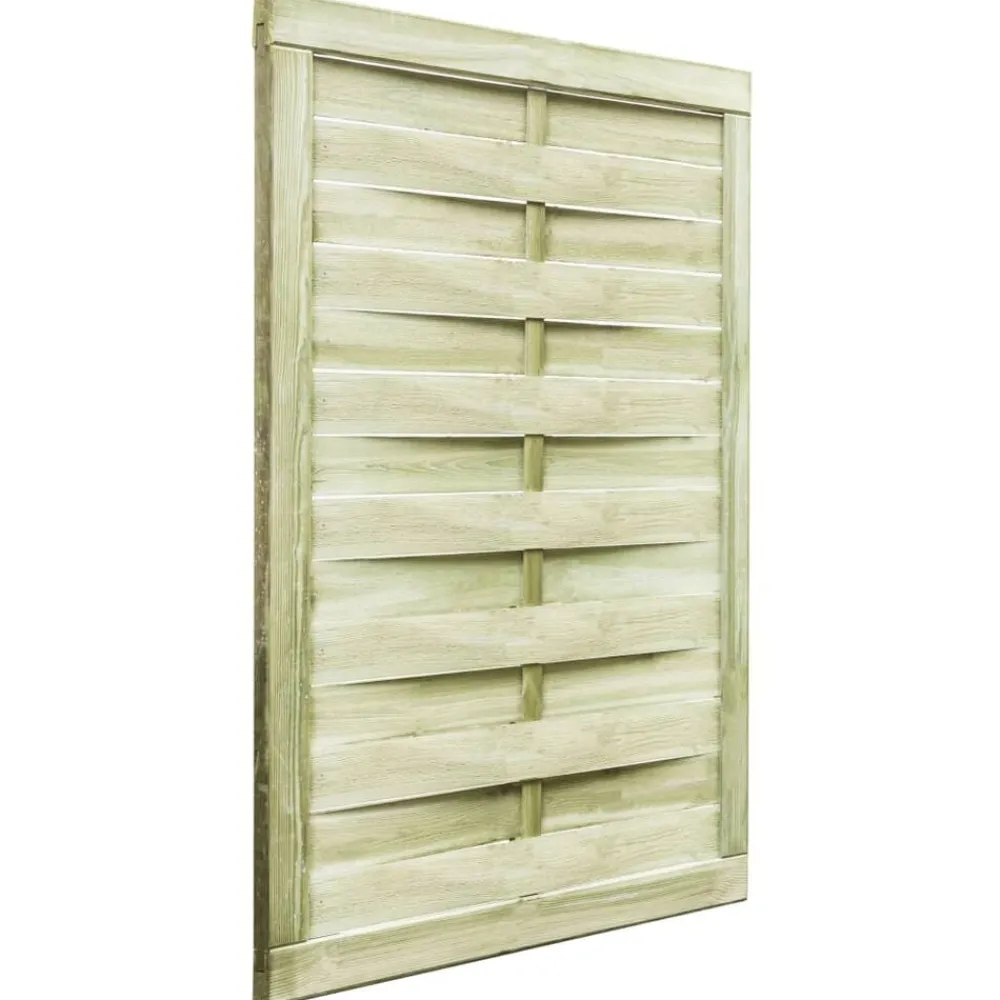vidaXL Puerta de jardín madera de pino impregnada verde 100x125 cm Best
