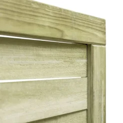 vidaXL Puerta de jardín madera de pino impregnada verde 100x125 cm Best