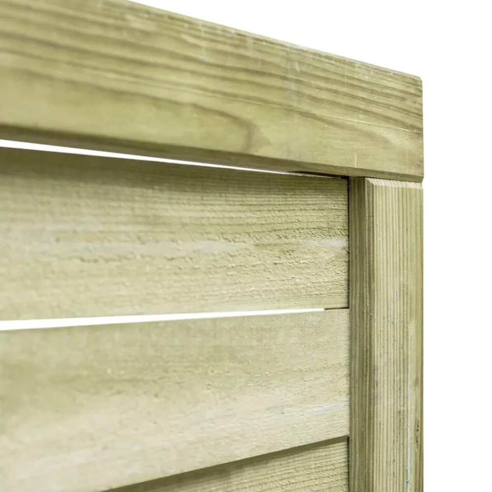 vidaXL Puerta de jardín madera de pino impregnada verde 100x125 cm Best