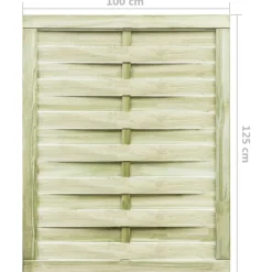 vidaXL Puerta de jardín madera de pino impregnada verde 100x125 cm Best