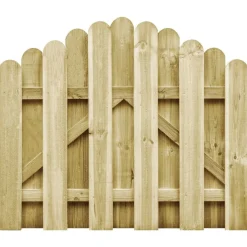 vidaXL Vallas De Jardín-Puerta de jardín madera de pino impregnada 100x75 cm