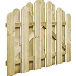 vidaXL Vallas De Jardín-Puerta de jardín madera de pino impregnada 100x75 cm