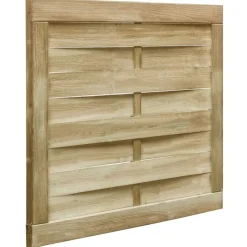 vidaXL Vallas De Jardín-Puerta de jardín madera de pino impregnada verde 100x75 cm