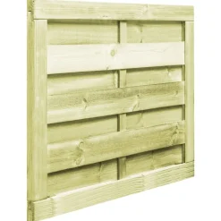 vidaXL Vallas De Jardín-Puerta de jardín madera de pino impregnada verde 100x75 cm